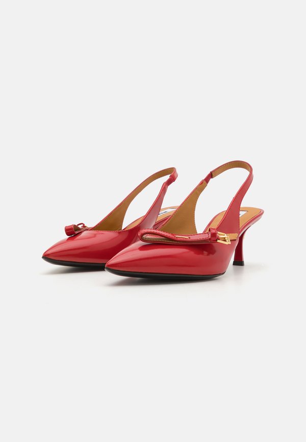 BUCKLED BOW - Classic heels - rosso2