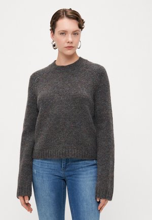 VMINGRID O NECK  - Pulover - dark grey melange