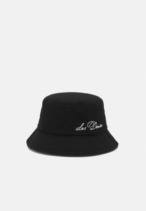 SEERSUCKER BUCKET HAT - Hatte - black