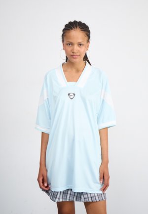 OVERSIZED - Apdrukāts T-krekls - glacier blue/white