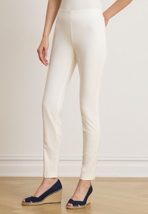 Lauren Ralph Lauren, STRETCH-COTTON BLEND TWILL SKINNY PANT - Pantalon classique - white