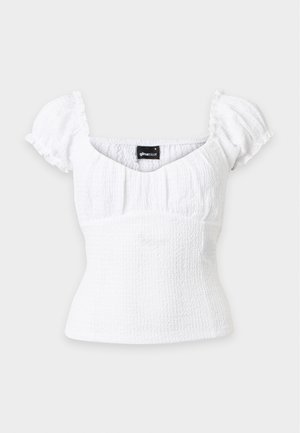 Gina Tricot, PUFF SLEEVE - Top - off-white