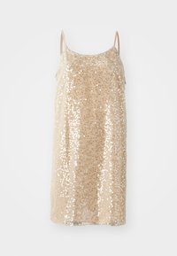 PCSHEER MINI SLIP DRESS - Cocktailklänning - cloud cream