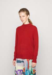 pure cashmere MOCKNECK - Camisola - brick
