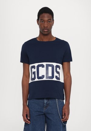 BAND LOGO REGULAR - T-shirt imprimé - deep blue/white