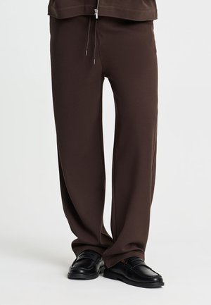 Terranova, PANTALONE GINNICO LUNGO TINTA UNITA - Pantaloni sportivi - dark-brown