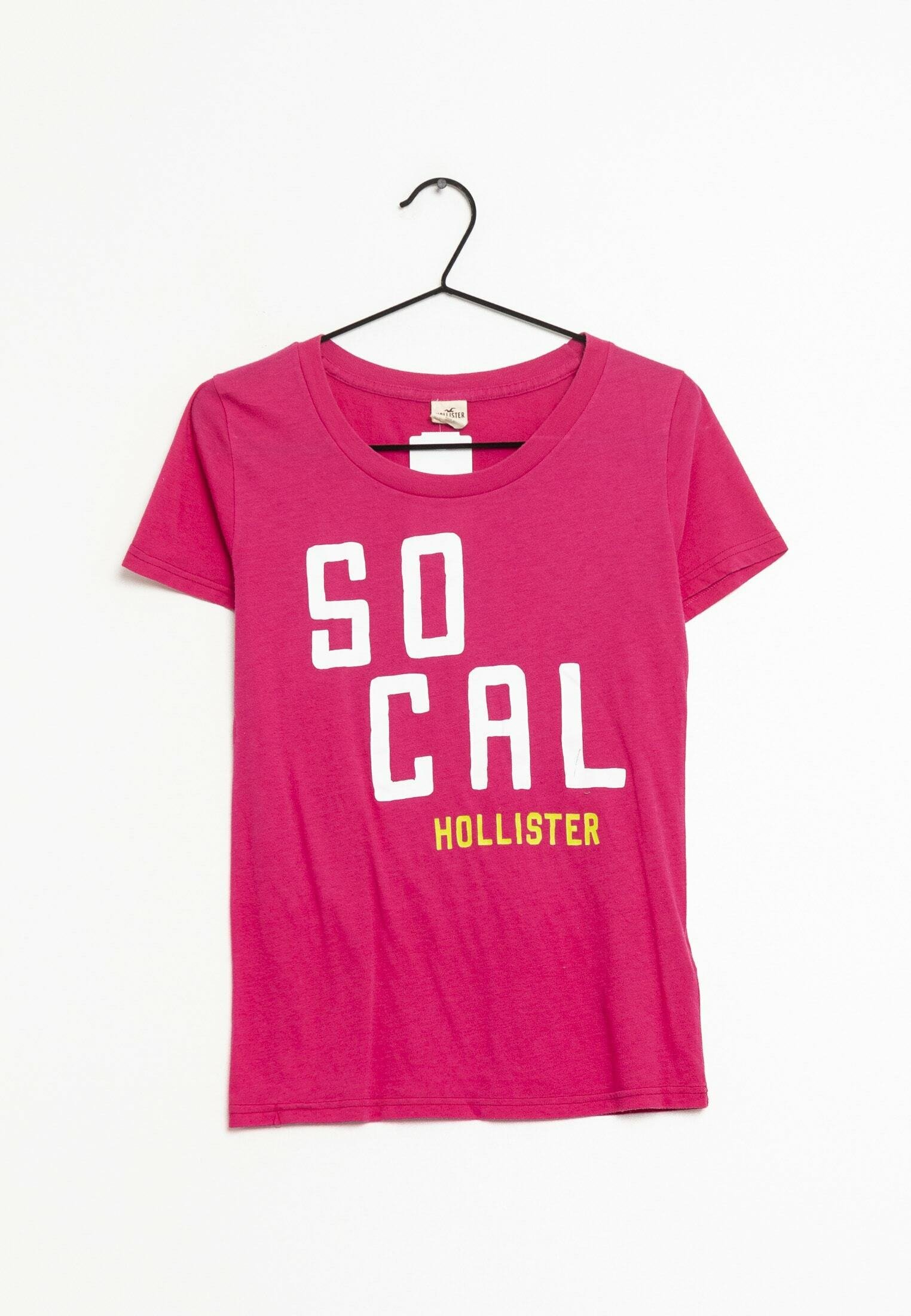 Hollister Co. Print T-shirt - pink 