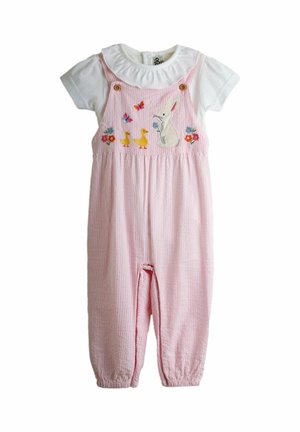 REGULAR FIT - EMBROIDERED SET - Body - pink bunny
