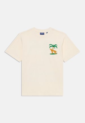 OSJJANLO LIFE LOOSE TEE  - Potiskana majica - tofu