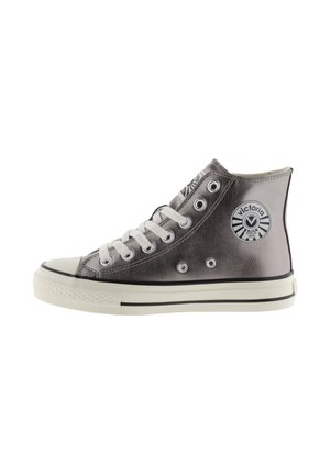 TRIBU EFFECT MID SHINY - Sneakers hoog - plata