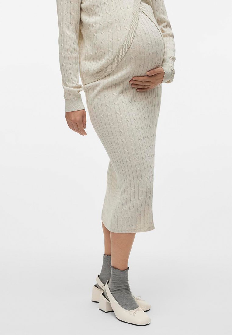 MAMALICIOUS Bleistiftrock offwhite