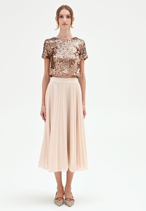 Jupe trapèze - beige light