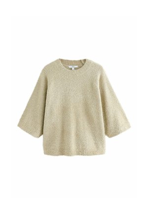 REGULAR FIT TINSEL - Pulover - gold