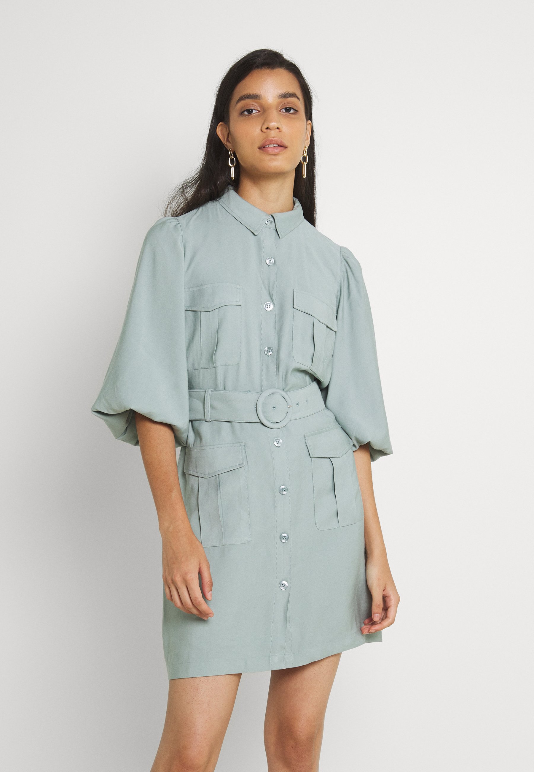 utility belted dress
