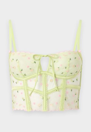 Hunkemöller, HARRIET CHEEKINI - String - shadow lime