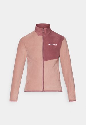 Adidas Terrex FULL ZIP  - Fleecejacke - warm clay/quiet crimson