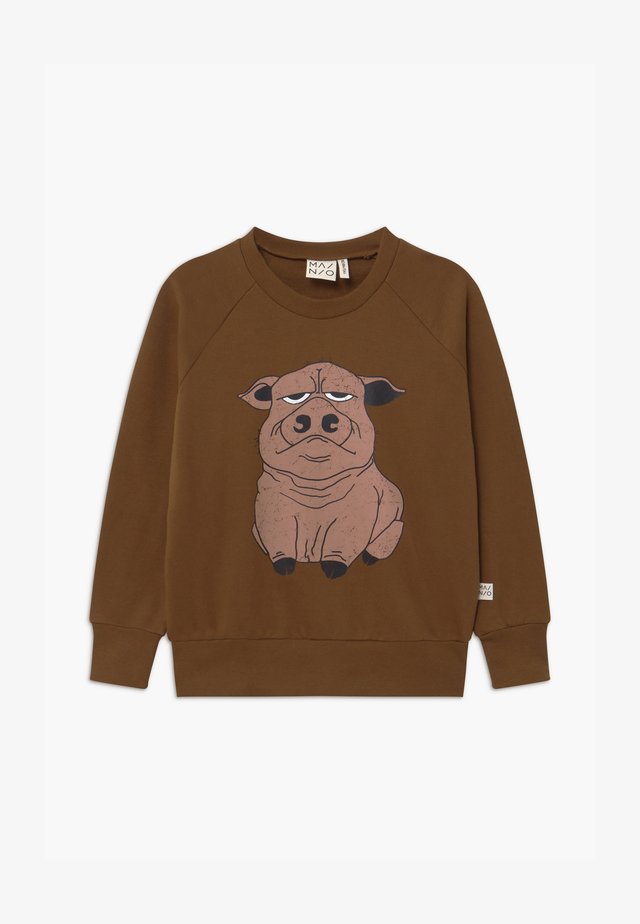 UNISEX - Sweatshirt - fired brick/brown as cutting
