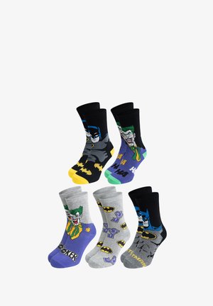 DC COMICS - BATMAN, 5ER PACK DC COMICS BATMAN JOKER SOCKEN SNEAKER STRÜMPFE 40-45 - Socks - mehrfarbig