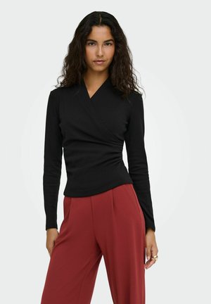 JDY, TOP JDYDAZE TOP - T-shirt à manches longues - black