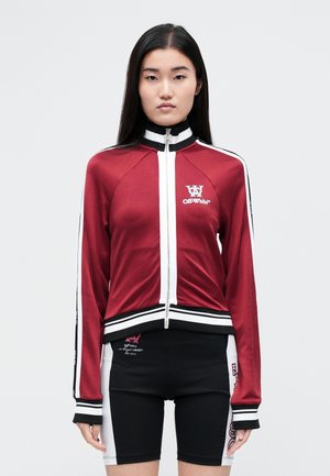 TRACK SERENA - Mikina so zipsom - red dahlia/bluebird
