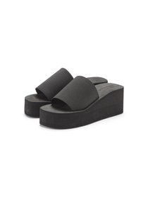 Mules de tacón - schwarz