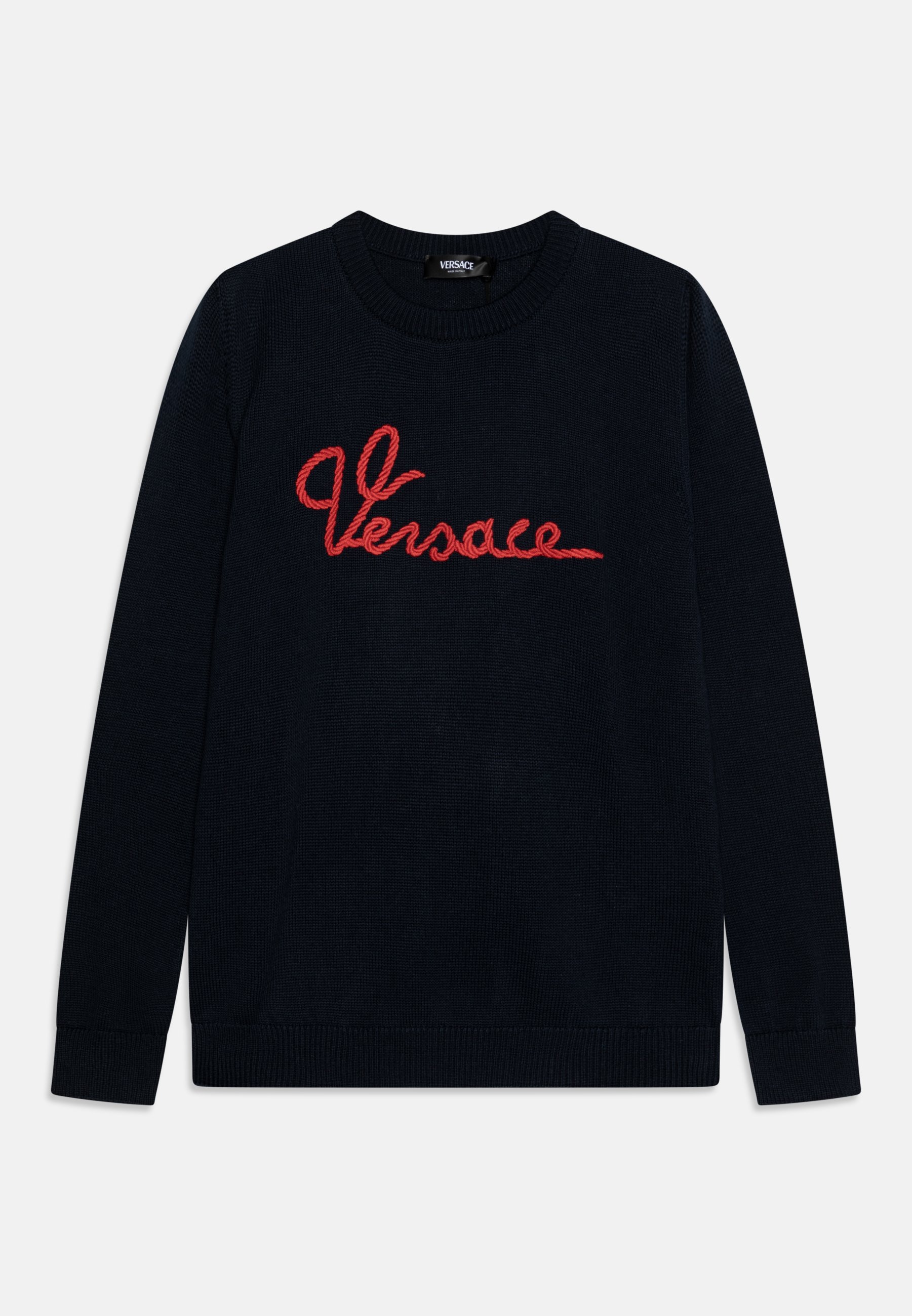 Versace MARINE LOGO UNISEX Maglione navy blue/blu scuro Zalando