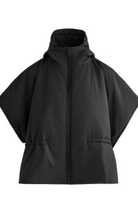 HOODED PADDED - Cape - black