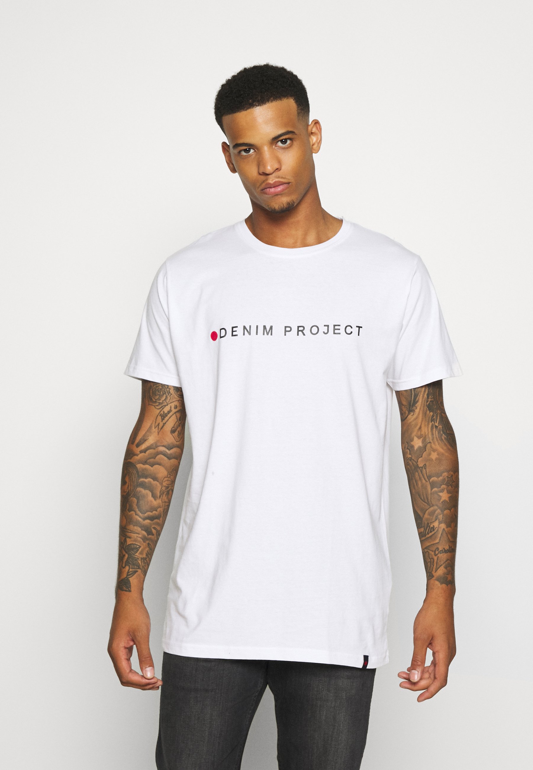Denim Project LOGO TEE T shirts med print white Zalando.no Denim Project Skjorter: Kjøp fra kr 300,00 | Stylight