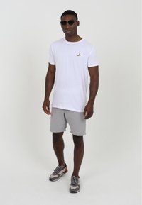 Brave Soul 5 PACK - T-shirt basic - grey white  light blue