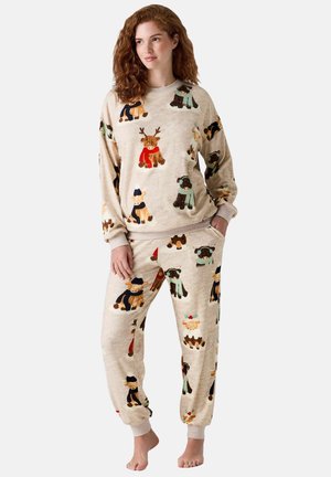 SET - Nachtwäsche Set - oatmeal hamish the highland cow