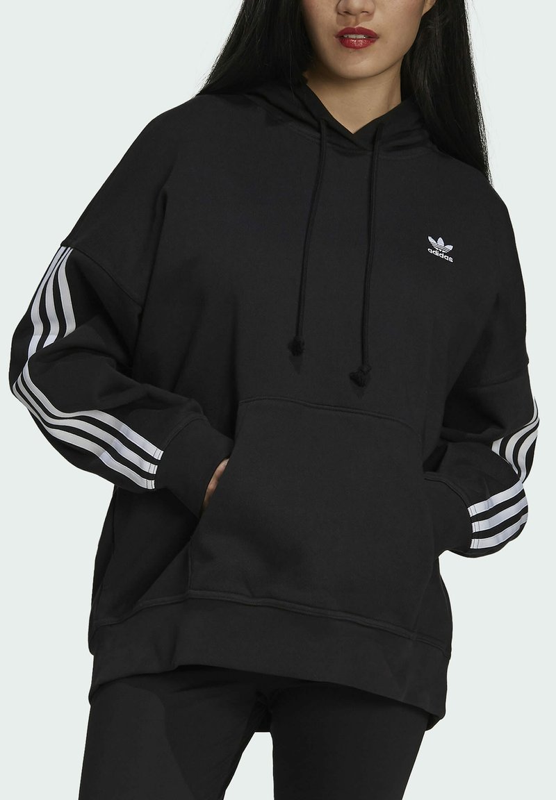 adidas HOODIE - Jersey con capucha black/negro -