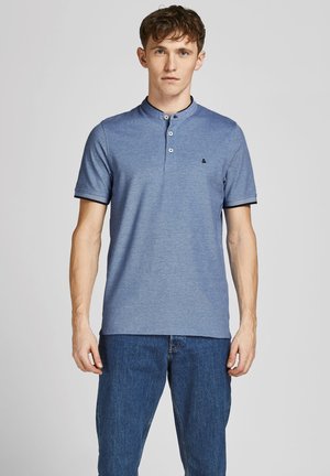 JJEPAULOS MAO NOOS - Basic T-shirt - blue