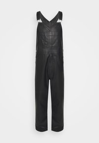 DUNGAREES - Bőrnadrágok - black