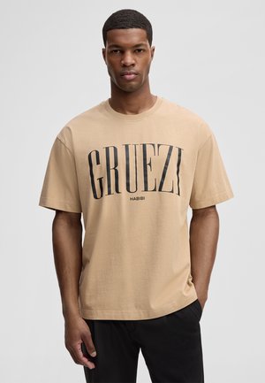 SKELE - T-shirt print - beige
