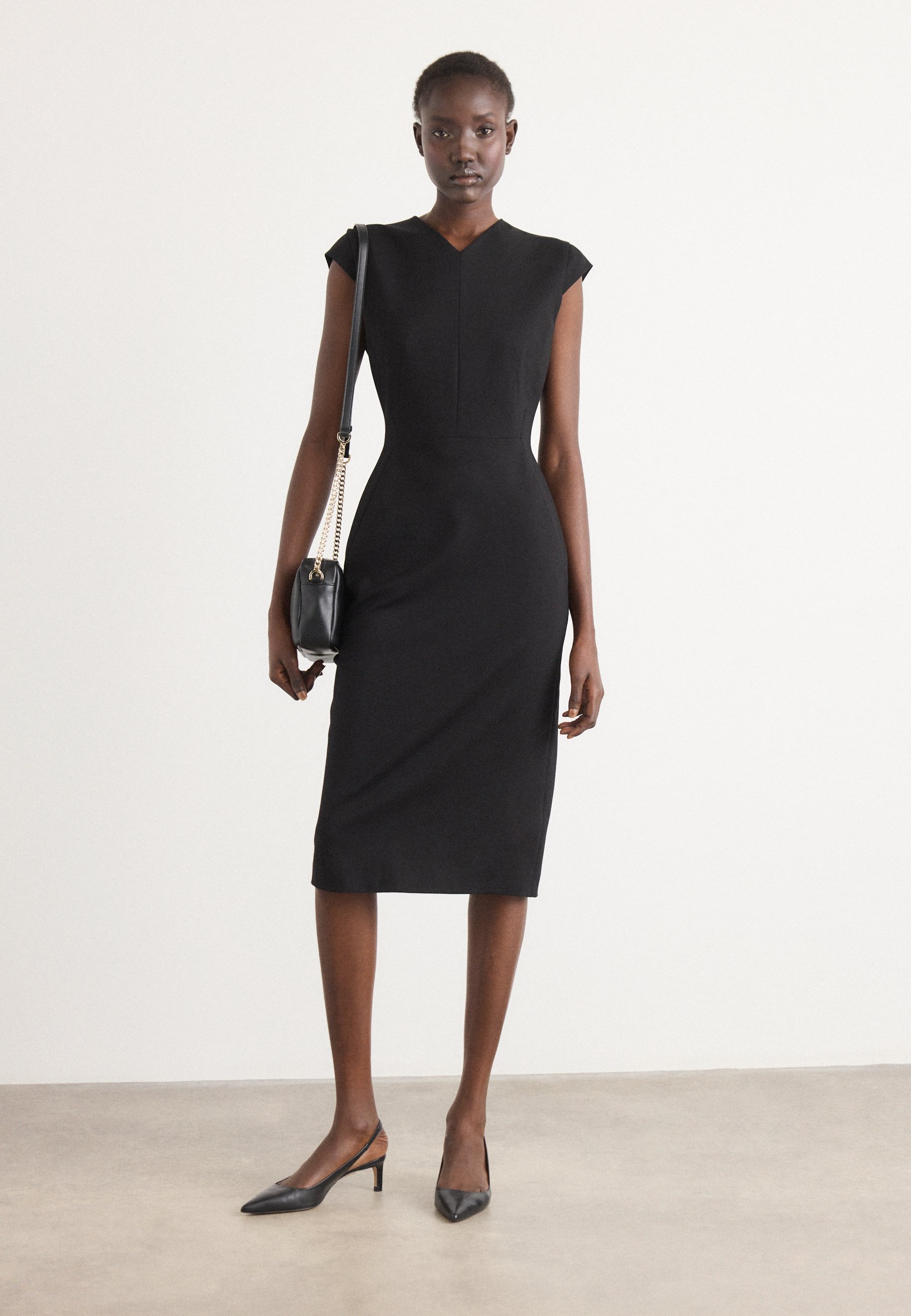 BOSS DULISA - Shift dress - black - Zalando