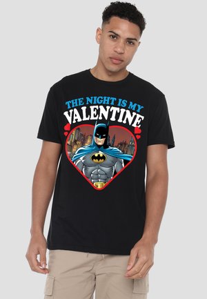 Cotton Soul, BATMAN THE NIGHT IS MY VALENTINE - Print T-shirt - black
