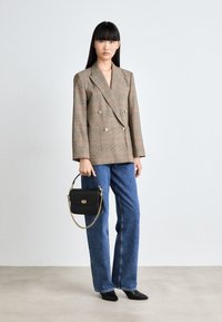 GANT CHECKED CLUB - Blazer - cumin beige