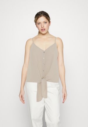 ONLY ONLMETTE STRAP BUTTON - Débardeur - pumice stone