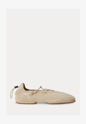 Polo Ralph Lauren THE SUEDE LACE-UP BALLERINA SNEAKER - Sneakers basse - classic camel