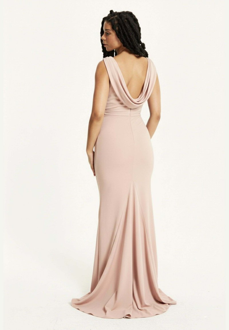 Liquorish DRAPED COWL BACK MAXI DRAPED - Occasion wear - pink -  Zalando.co.uk