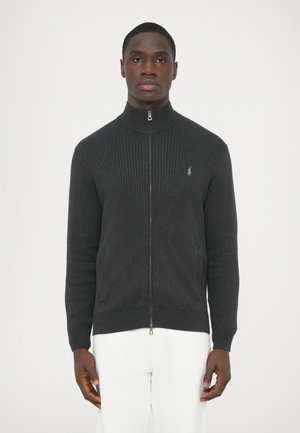 SWEATER FULL ZIP - Casaco de malha - dark granite heather