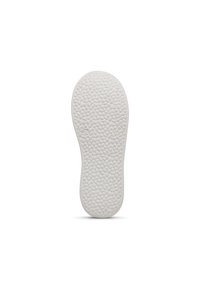 White insole with a textured pebble pattern, rounded shape, and smooth edges. Flat design suitable for various types of footwear.