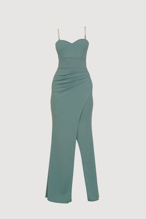 WAL G. SERENA PEARL DRESS - Alkalmi viselet - sage green