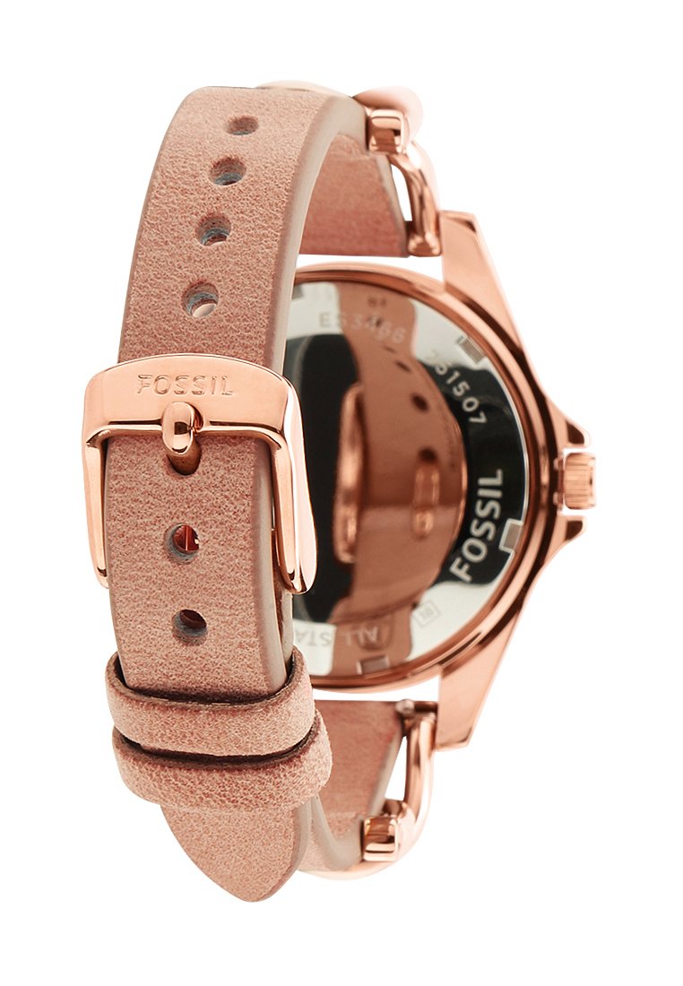 Stainless Steel Fossil Damenuhr Riley Rosegold Fossil Riley Fossil