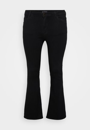 ONLY Carmakoma CARSALLY - Flared Jeans - black