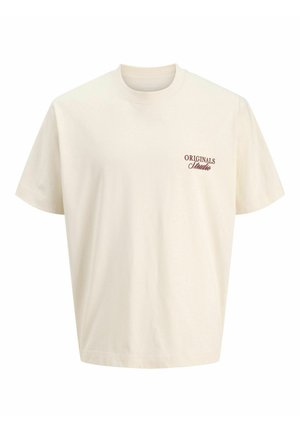 JORNORREBRO TYPO TEE CREW NECK   - T-shirts print - antique white