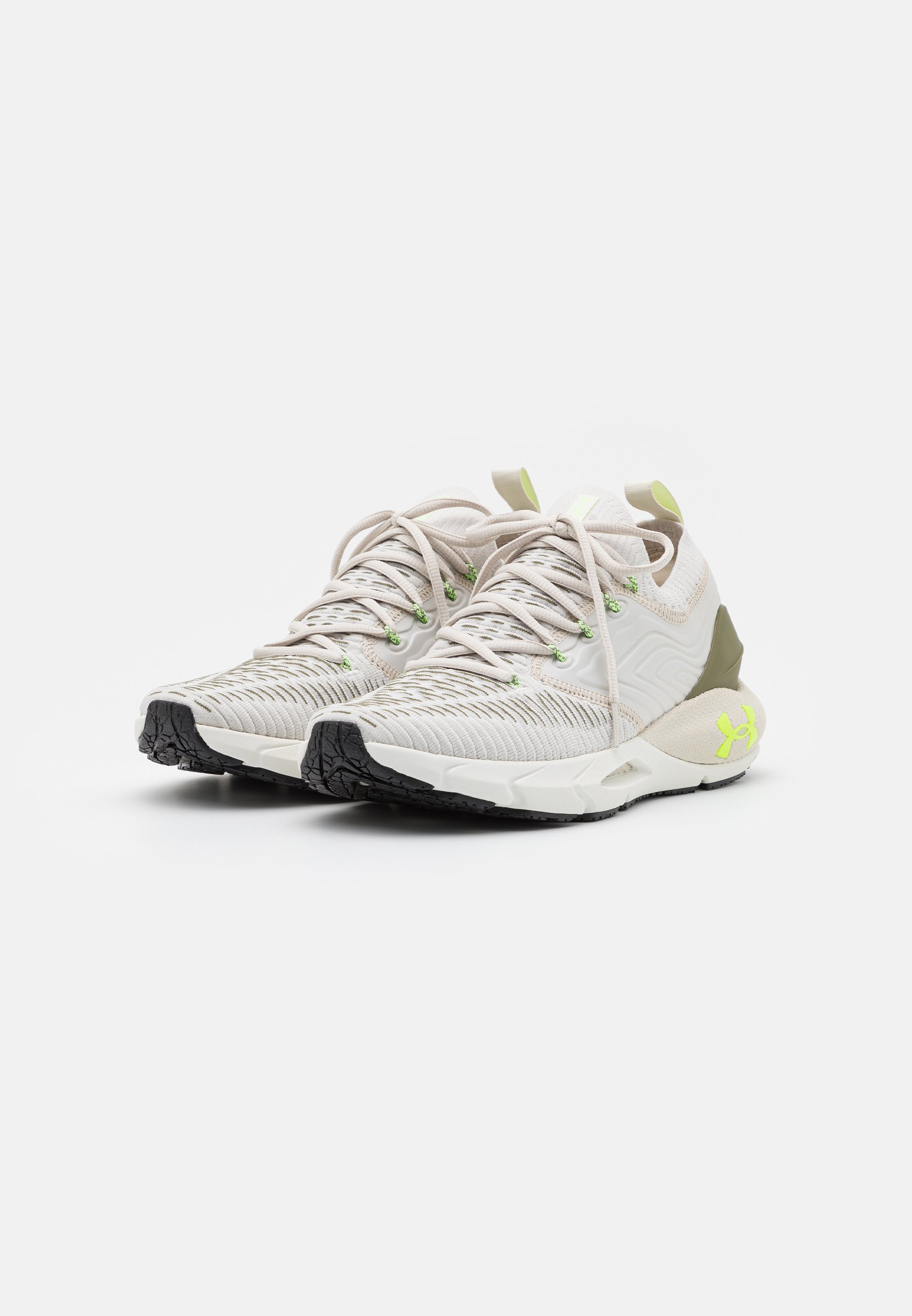 Under Armour Neutral running shoes - stone/tent/quirky lime/grey -  Zalando.co.uk