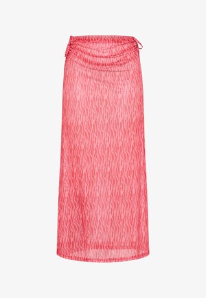 LASCANA, LASCANA MESHROCK - Strandaccessoire - koralle-rosé bedruckt