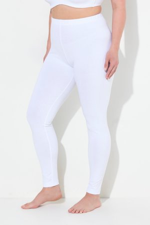 Ulla Popken, RUNDUM-GUMMIBUND - Leggings - Hosen - snow white