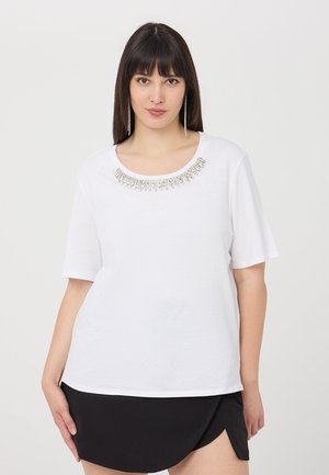 T-shirt con stampa - bianco ottico